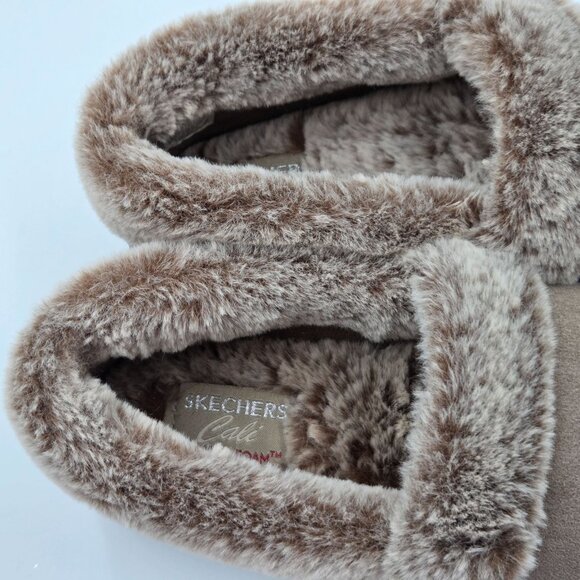 Skechers Slippes Womens 7 Light Brown Taupe Cali Cozy Campfire Team Toasty - Picture 8 of 10